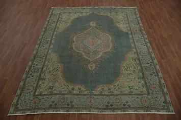 Exquisite Tabriz Persian Area Rug 8x11 with Timeless Floral Motifs