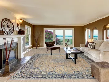 Vintage Najafabad Persian Area Rug 10x13