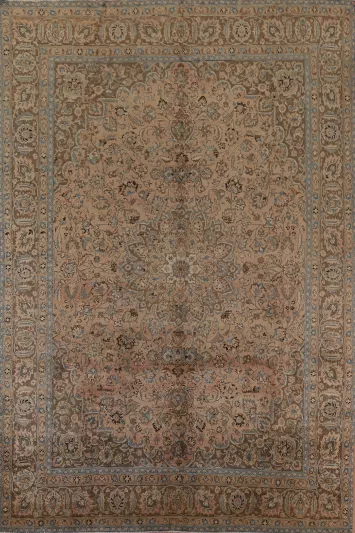 Traditional Mashad Persian Area Rug 9x12