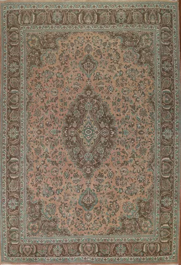 Traditional Mashad Persian Area Rug 10x12