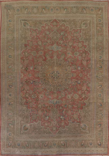 Traditional Mashad Persian Area Rug 9x12