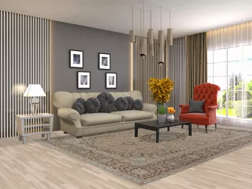 Traditional Kashan Persian Area Rug 8x11