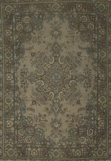 Classic Style Tabriz Persian Area Rug 8x11 with Intricate Floral Motifs