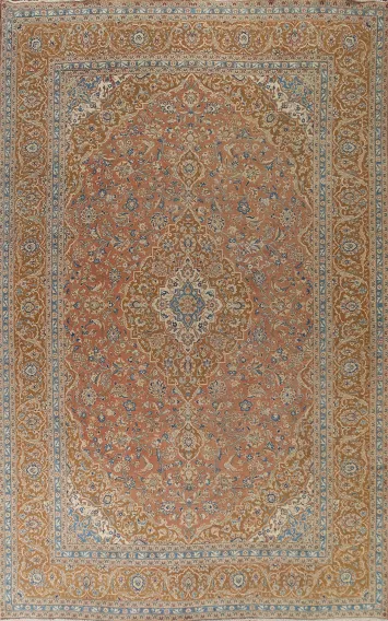 Traditional Kashan Persian Area Rug 9x13