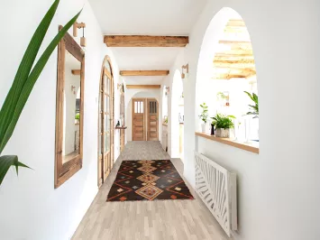 Wool Moroccan Runner Rug 3x9