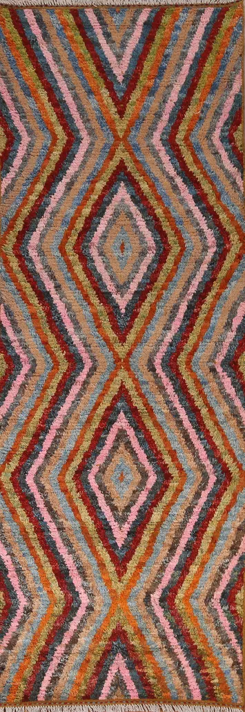 Geometric Moroccan Runner Rug 3x10