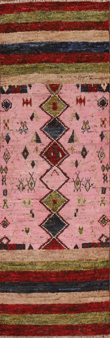 Tribal Moroccan Runner Rug 3x10