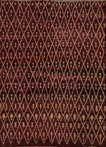 Trellis Wool Moroccan Area Rug 8x10