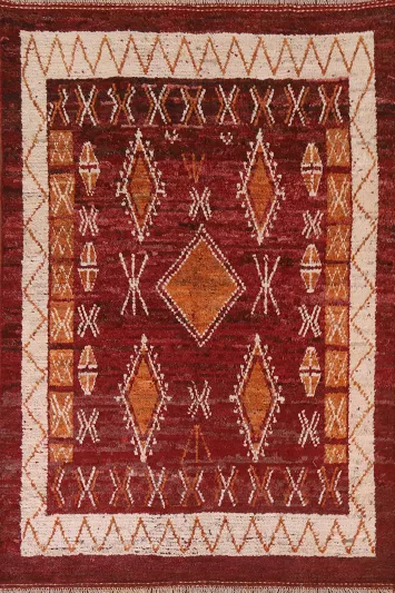 Geometric Moroccan Area Rug 6x8