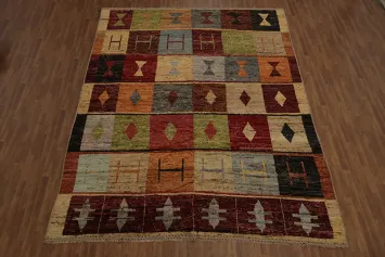 Vibrant Geometric Handmade Moroccan Large Area Rug 10x13