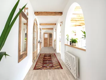 Checkered Moroccan Runner Rug 3x10