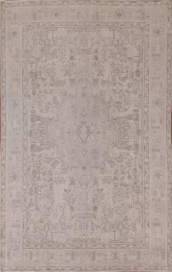 Distressed Tabriz Persian Area Rug 7x10