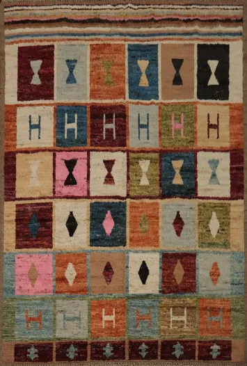 Multicolor Moroccan Area Rug 8x10 for Contemporary Spaces