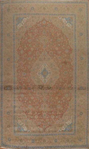 Traditional Kashan Persian Large Rug 10x14