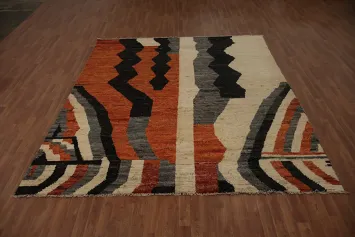 Bold Stripes Geometric Decorative Moroccan Area Rug 8x10