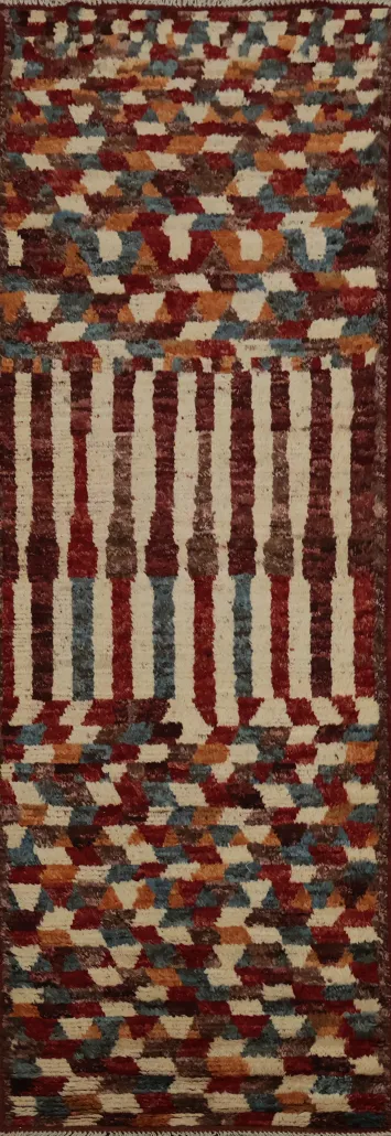 Geometric Moroccan Runner Rug 3x10