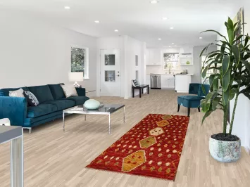 Red Moroccan Oriental Runner Rug 3x10