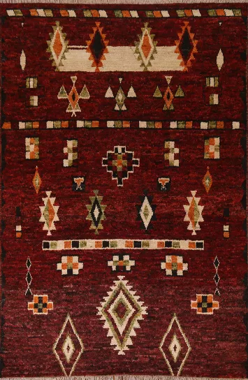 Tribal Moroccan Area Rug 6x8