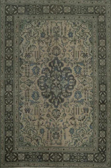 Classic Style Tabriz Persian Area Rug 8x11 with Intricate Details