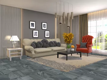 Hand-Knotted Wool Moroccan Area Rug 6x9