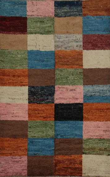 Checkered Moroccan Area Rug 6x8