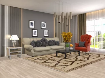 Tribal Moroccan Wool Area Rug 7x10