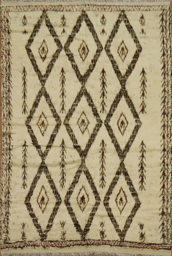 Tribal Moroccan Wool Area Rug 7x10