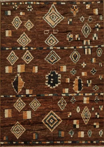 Tribal Moroccan Wool Area Rug 7x10