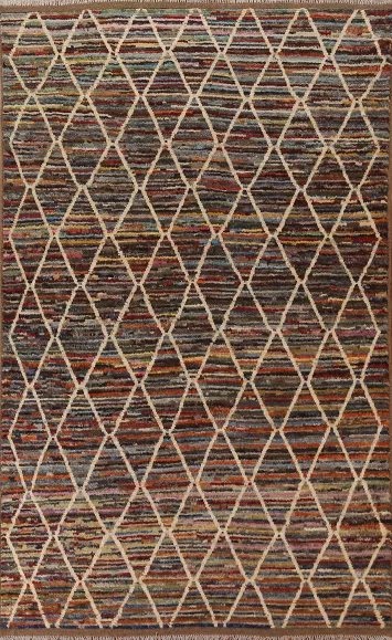 Trellis Moroccan Wool Area Rug 6x10