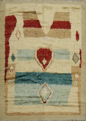 Berber Moroccan Tribal Area Rug 6x8