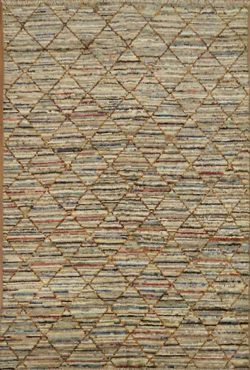 Trellis Moroccan Wool Area Rug 7x10