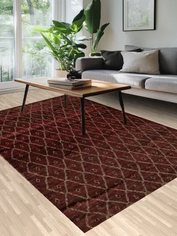 Elegant Diamond Moroccan Area Rug 7x10 for Stylish Interiors