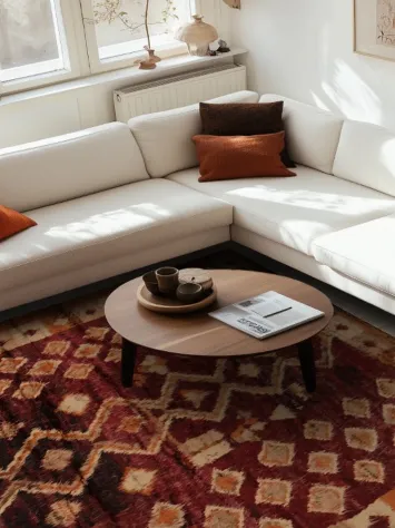 Earth-Inspired Berber Moroccan Area Rug 8x10 Add Warmth to Any Room