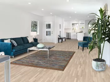 Striped Moroccan Wool Area Rug 5x8