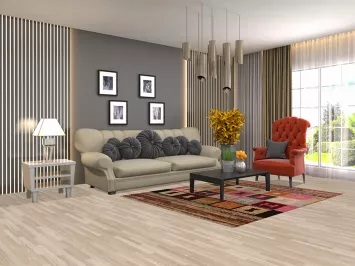 Geometric Berber Moroccan Wool Area Rug 5x7