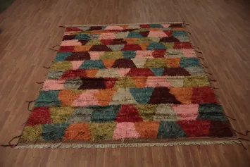 Cozy Shag Berber Moroccan Area Rug 8x10 Enhancing Home Decor