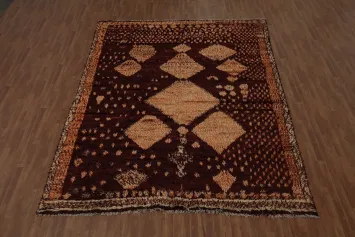 Artisan Made Moroccan Large Area Rug 10x13 in Rich Earthy Hues