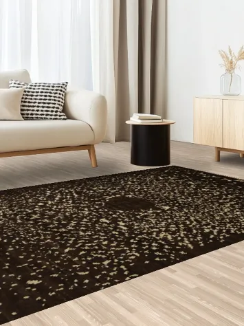 Stellar Circle Moroccan Area Rug 6x8 for a Modern Home Ambiance