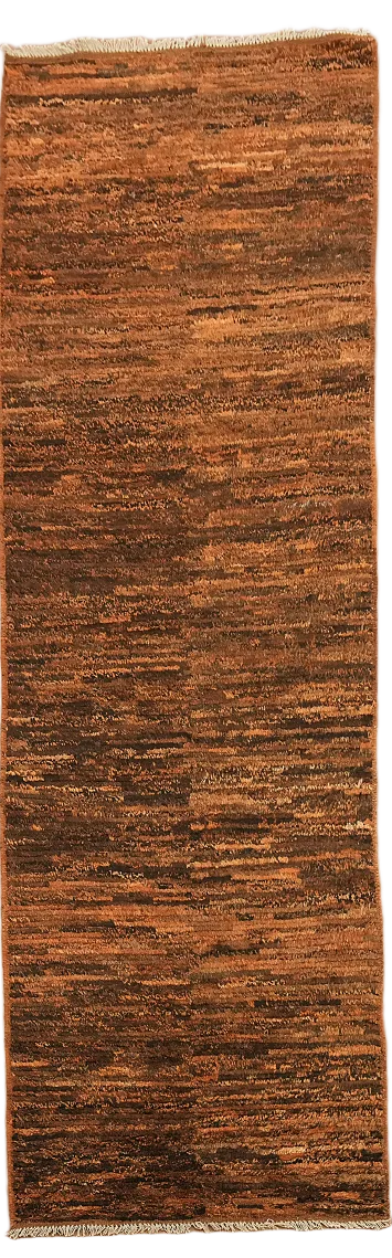 Rustic Brown Long Moroccan Runner Rug 3'x10'