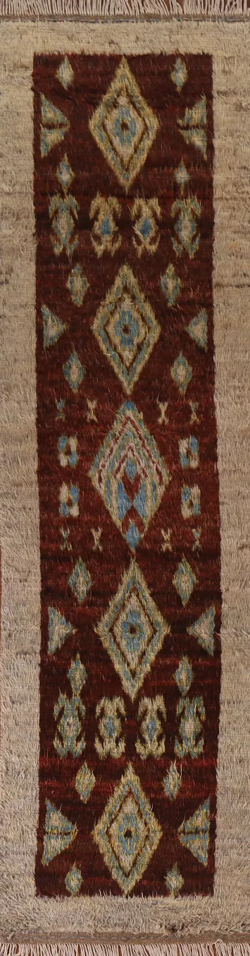 Tribal Moroccan Berber Runner Rug 3x12