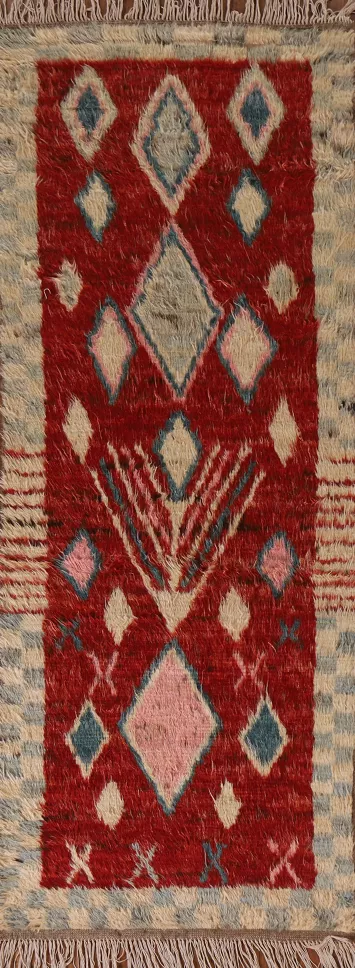 Berber Moroccan Runner Rug 3x9