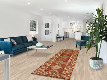 Checkered Moroccan Runner Rug 3x10