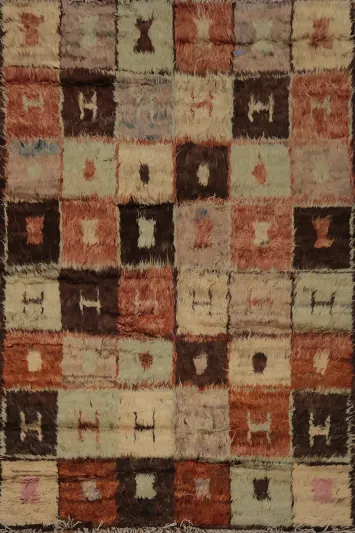 Premium Geometric Boho Moroccan Berber Area Rug 6x8