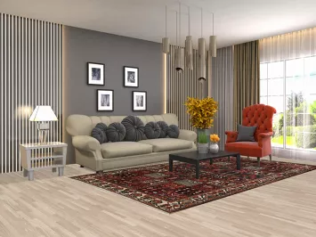 Garden Design Bakhtiari Persian Area Rug 6x10