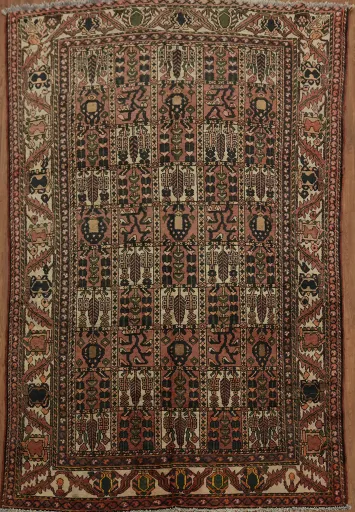 Garden Design Vintage Bakhtiari Persian Area Rug 7x10