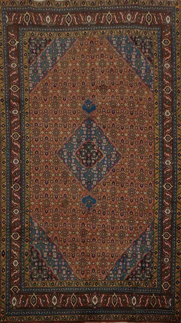 Geometric Wool Ardebil Persian Area Rug 6x10