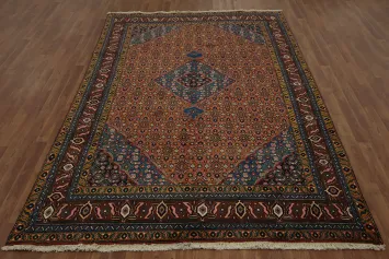 Geometric Wool Ardebil Persian Area Rug 6x10