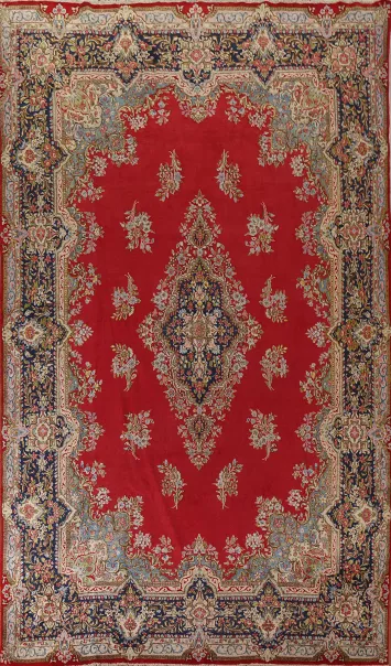 Vegetable Dye Kerman Persian Large Rug 10x15