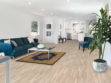 Blue Floral Peking Oriental Area Rug 4x6