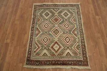 Antique Vegetable Dye Sultanabad Persian Rug 3x4